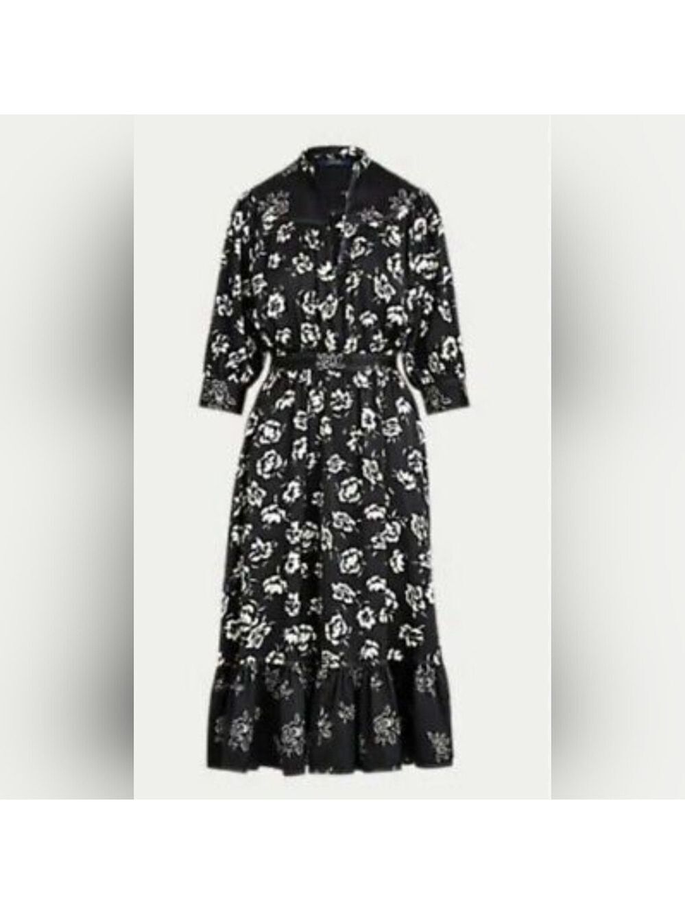 Polo Ralph Lauren Rose Print Satin Dress